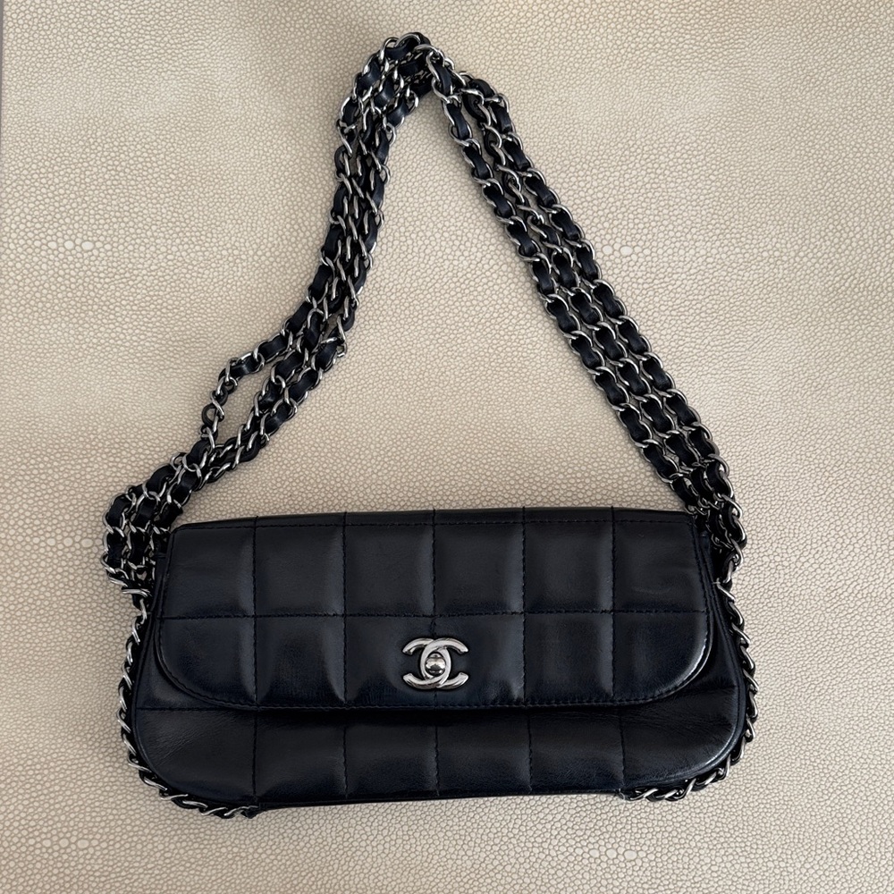 Chanel Black Quilted Leather Bag